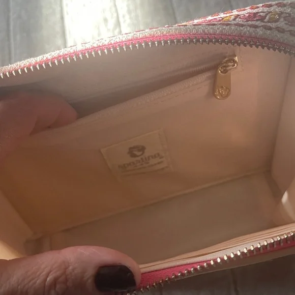 Spartina 449- Floral Embroidered leather crossbody Bag - Picture 7 of 15